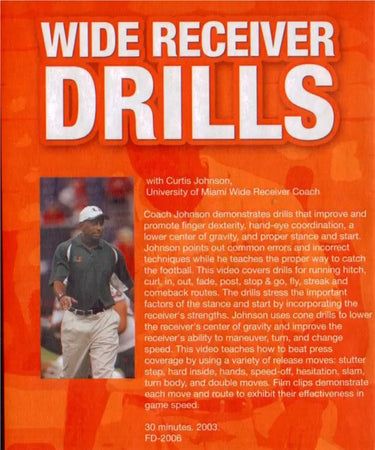 (Rental)-Wide Receiver Drills Dvd(johnson) Curtis Johnson